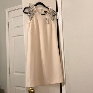 JCrew Cream Dress 4 Tall Small
